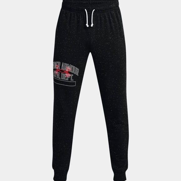 BRAND NEW men under armour rival terry atheletic joggers pants (fitted) size L - Picture 2 of 8